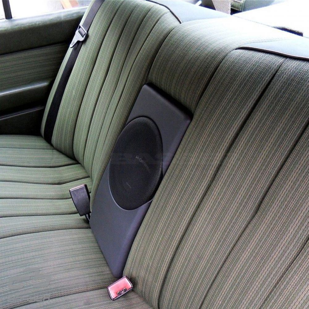 T1 Audio - Mercedes E-Class (W124) Sedan 1984 To 1997 Rear Seat Custom Fit 8" Car Sub Subwoofer Bass Box