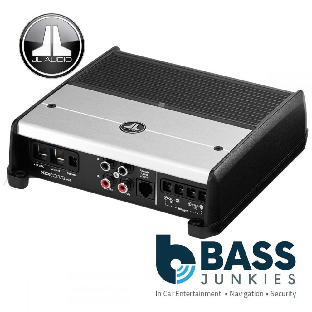 JL Audio XD200/2V2 - XDv2 200 Watts 2 Channel Class D Full Range Car Amplifier