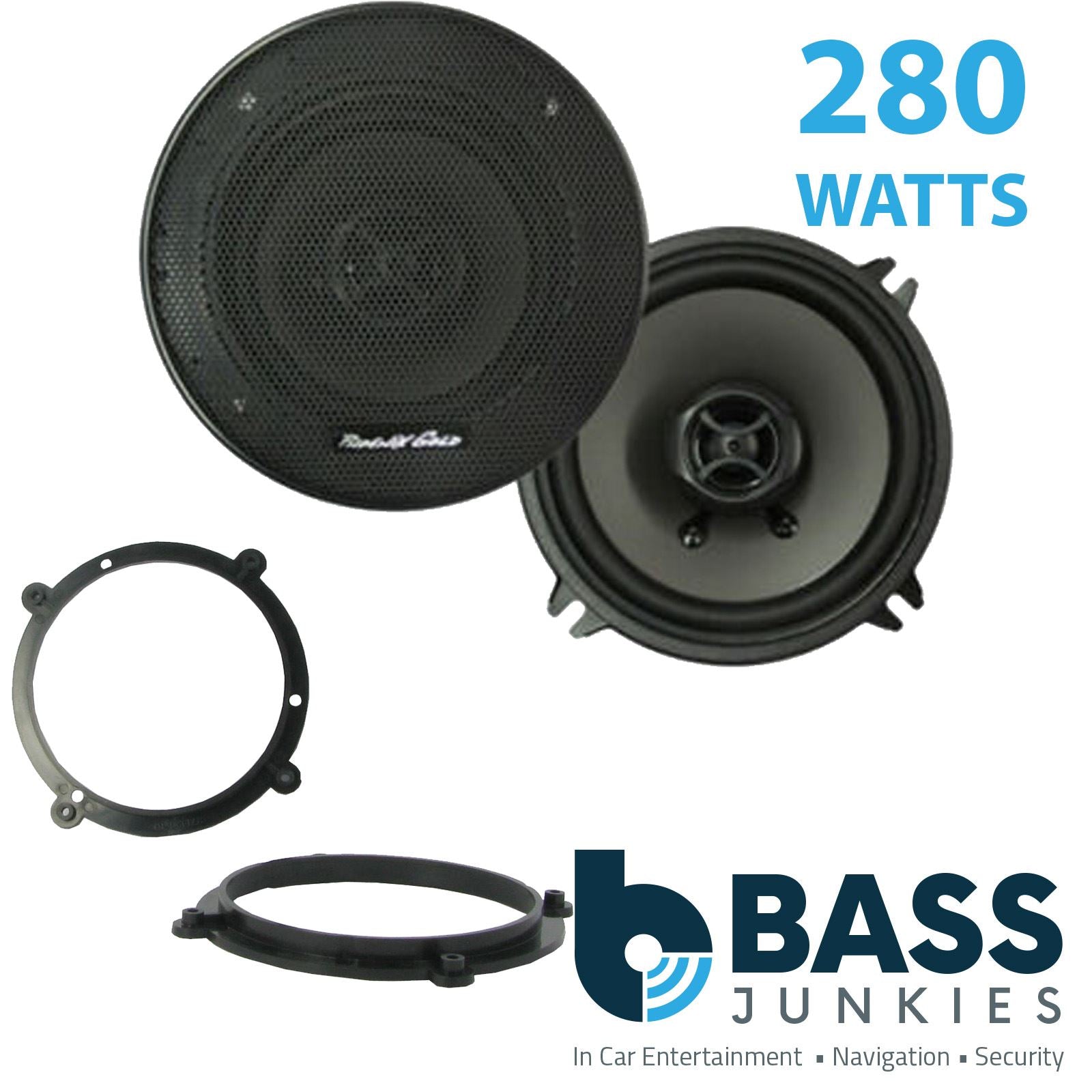 Phoenix Gold Z5CX 2-Way 130mm/13cm/5.25" Coaxial Speakers (Per Pair 280 Watts) Fits Audi A3 1996-03