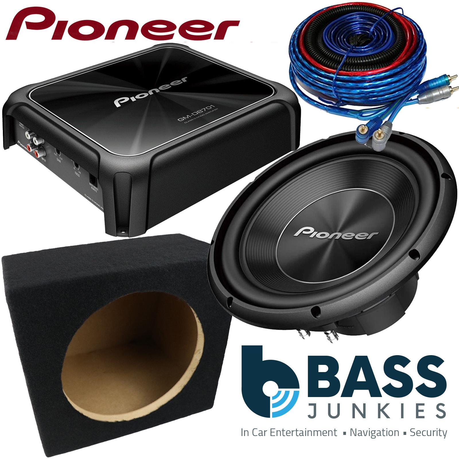 Pioneer 12" 1500 Watts Car Sub & 1600 Watts Class D Monoblock Amp & Bass Box Kit