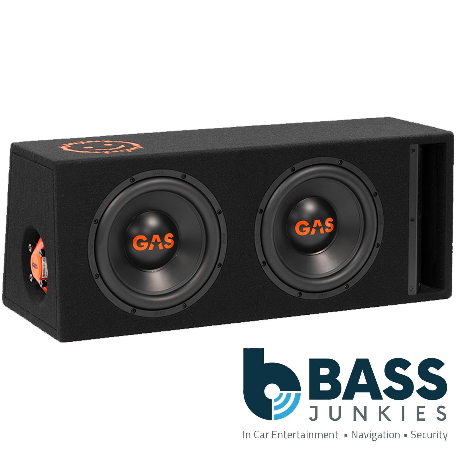 Gas MAD B2-210V - 1200 Watts 10 Inch 25cm Double Vented Enclosure Car Subwoofer