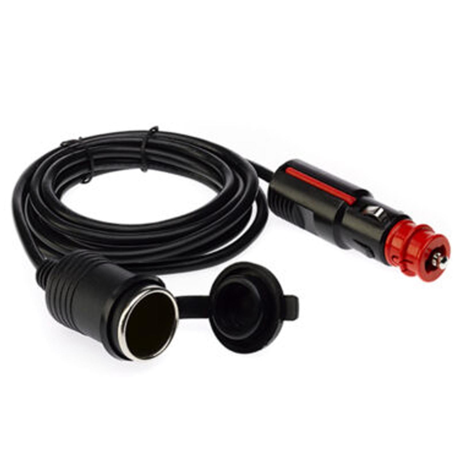 Avtex GSDCL-F01 2m 12V Cigar Lighter Extension Lead German Style Adapter