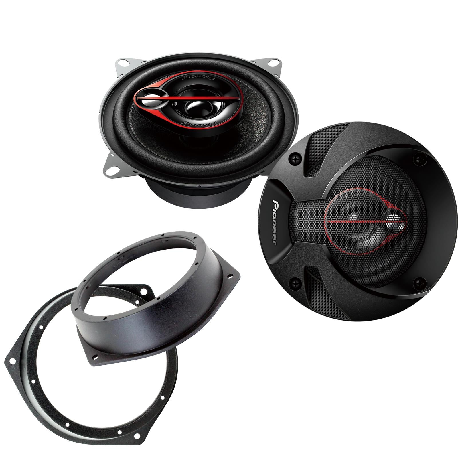 Pioneer 3 Way 4" 420W Coaxial Speakers with Brackets for Vauxhall Vivaro 2001-14