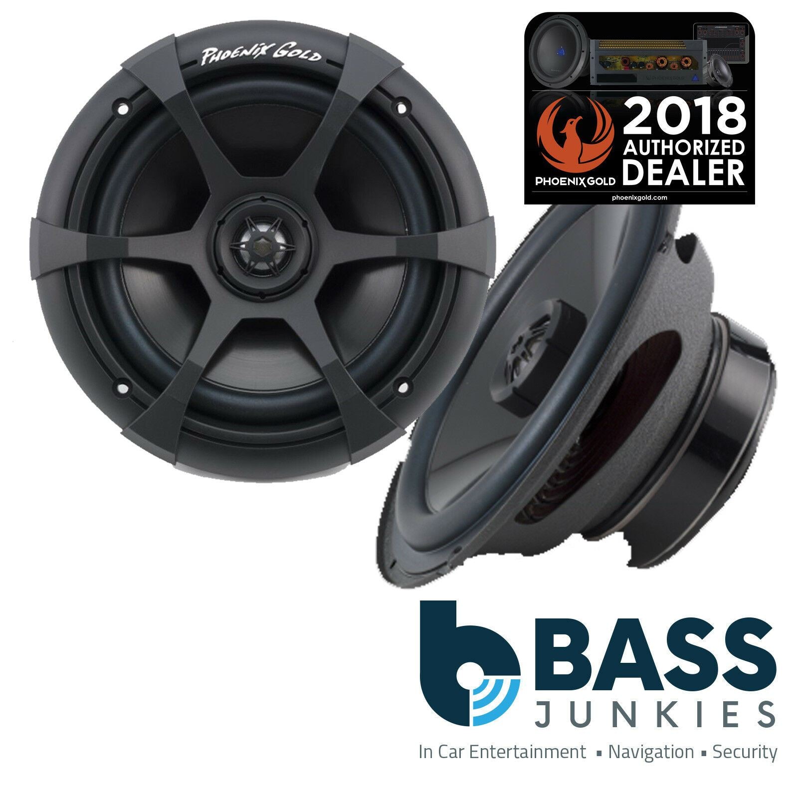 Phoenix Gold SX6CX - SX Series 6" Inch 160mm 125 Watts Car Coaxial Speakers