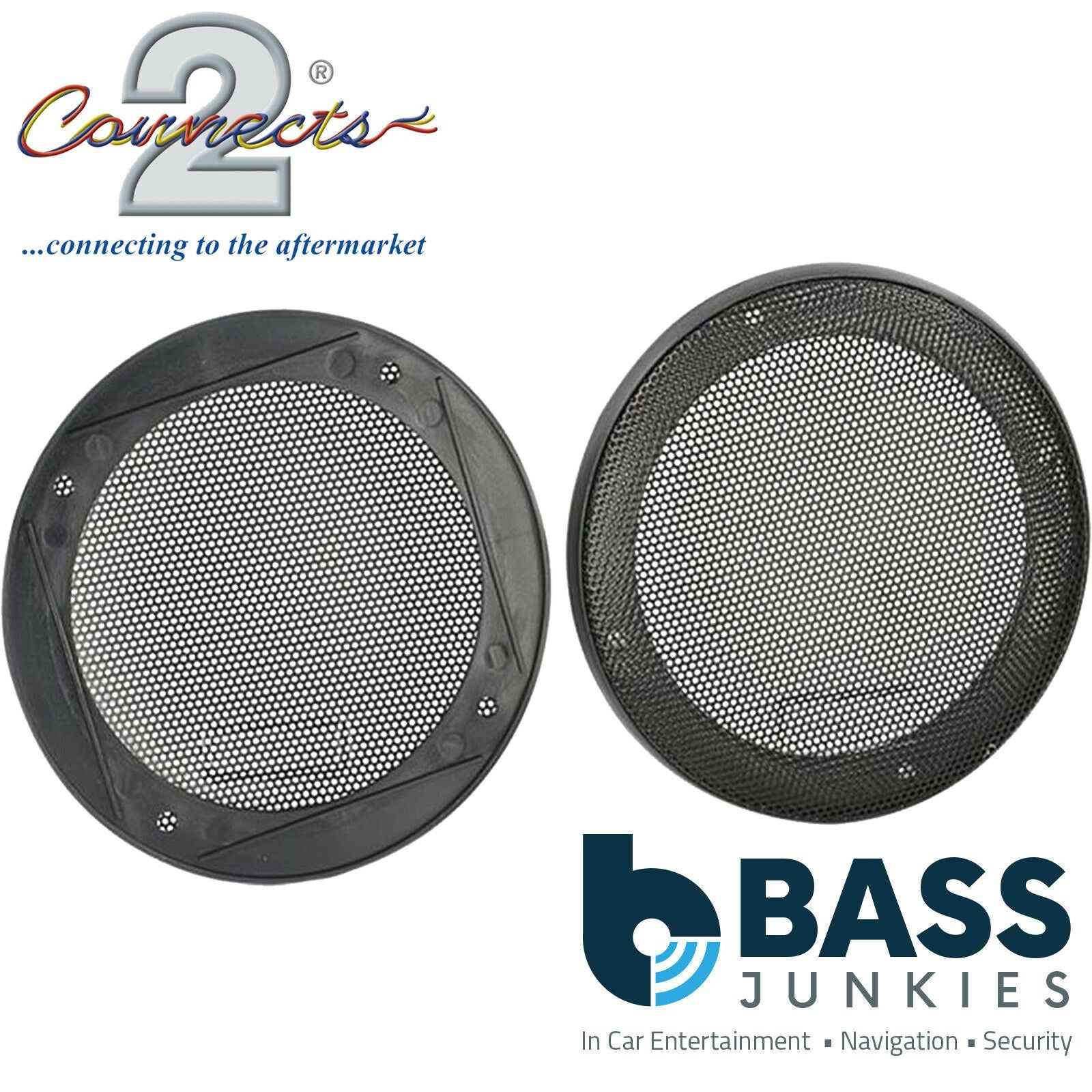 Connects2 CT25UV04 -100mm 4" 10cm Car Door Speaker Replacement Grilles Pair