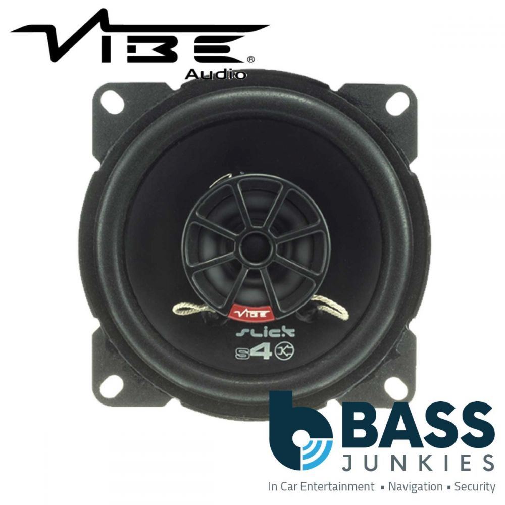 Vibe SLICK4-V7 - 10cm 4" 300 Watts 2 Way Coaxial Car & Van Dash Speakers
