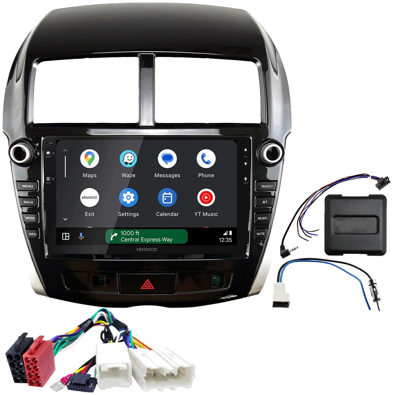 Kenwood 9" CarPlay Android Car Stereo Kit For Mitsubishi ASX Black 2013 - 2018