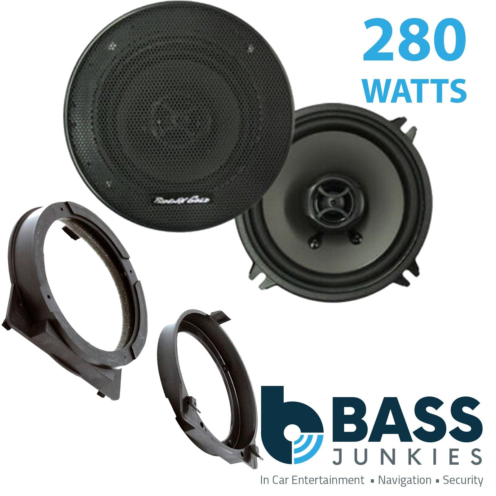 Phoenix Gold Z5CX 2-Way 130mm/13cm/5.25" Coaxial Speakers (Per Pair 280 Watts) Fits Honda Jazz <-2008