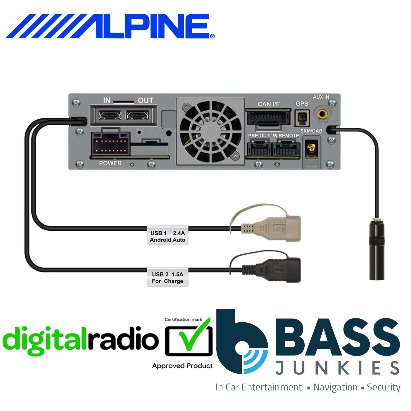 Alpine iLX-F905D 9" DAB+ Bluetooth Wireless CarPlay Android Auto Media Car Stereo Screen