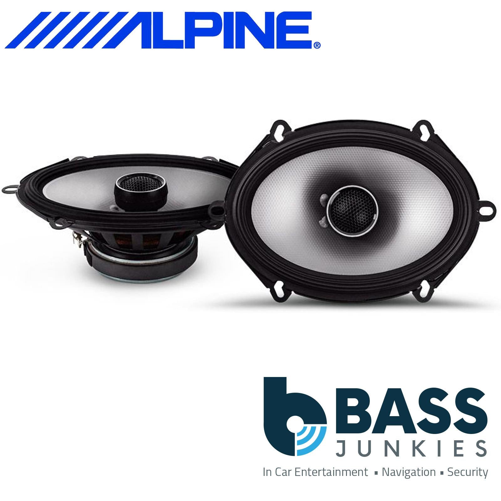 Alpine S2-S68 - S-Series 6"x8" 460 Watt 2 Way Coaxial Car Door Shelf Speaker Pair