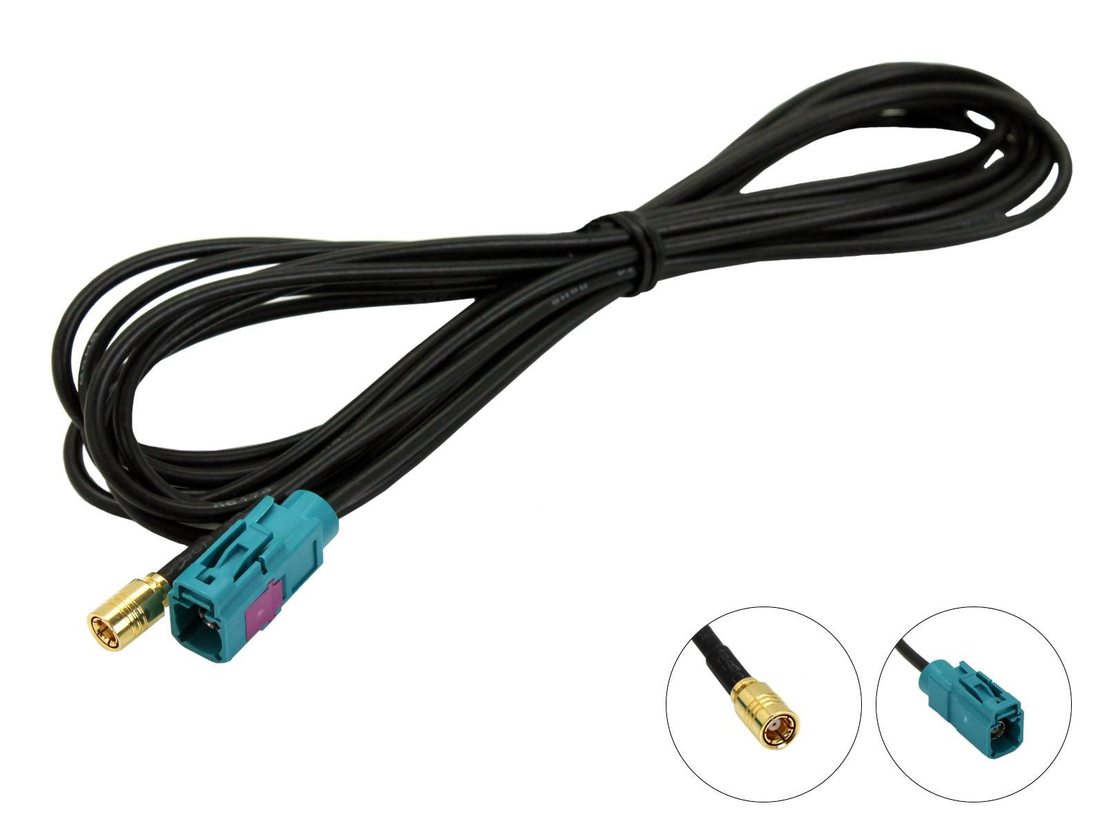 Connects CT27AA147 - 3M Fakra (Female) - SMB (Female) Car Stereo Radio Aerial Adaptor Lead