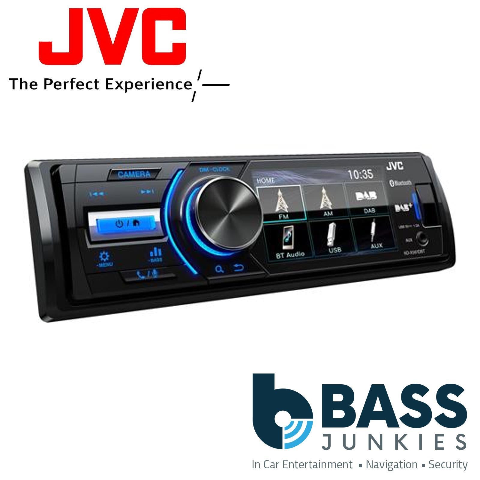 JVC KD-X561DBT 3" Screen Bluetooth DAB Reversing Camera Input USB AUX Car Stereo