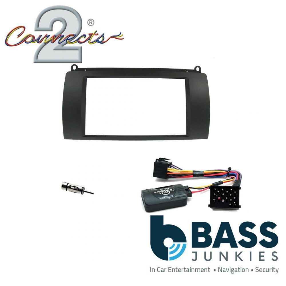 Connects 2 CTKRO01 - Rover 75 2000 Onwards Double Din Fascia & Steering Wheel Interface Installation Kit
