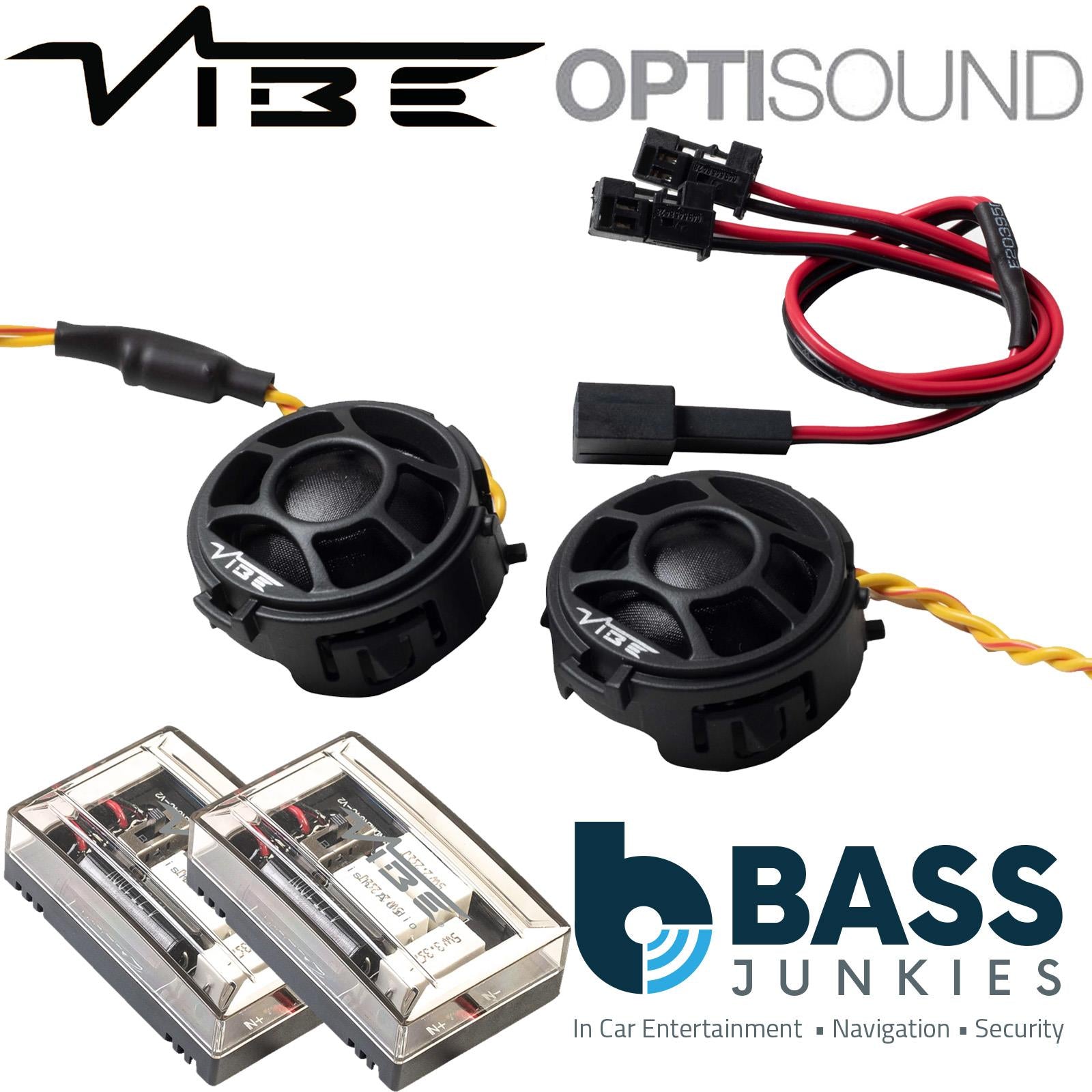 Mercedes Benz C,E,S Class & GLC Models Vibe 360 Watts Front or Rear Doors Component Kit Car Speakers & Tweeters