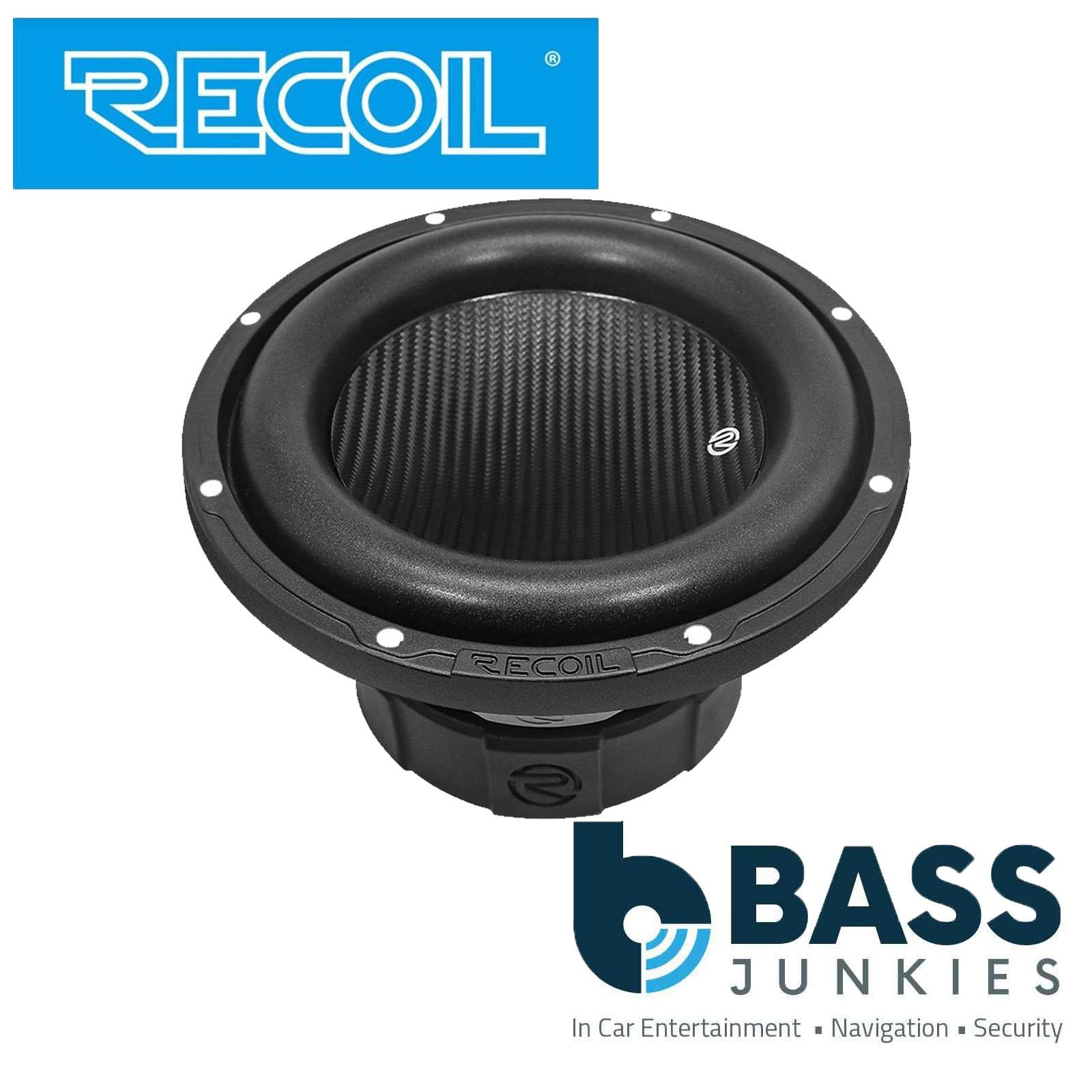 Recoil PW8D4 - 800 Watts Echo Pro Series 8-Inch Dual 4-ohm Car Subwoofer