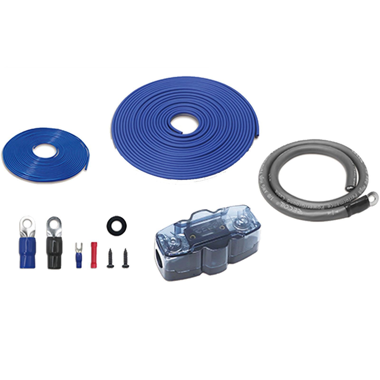 Recoil RCK0 - 0 AWG 2000 Watts Complete Car Subwoofer Amplifier Wiring Kit