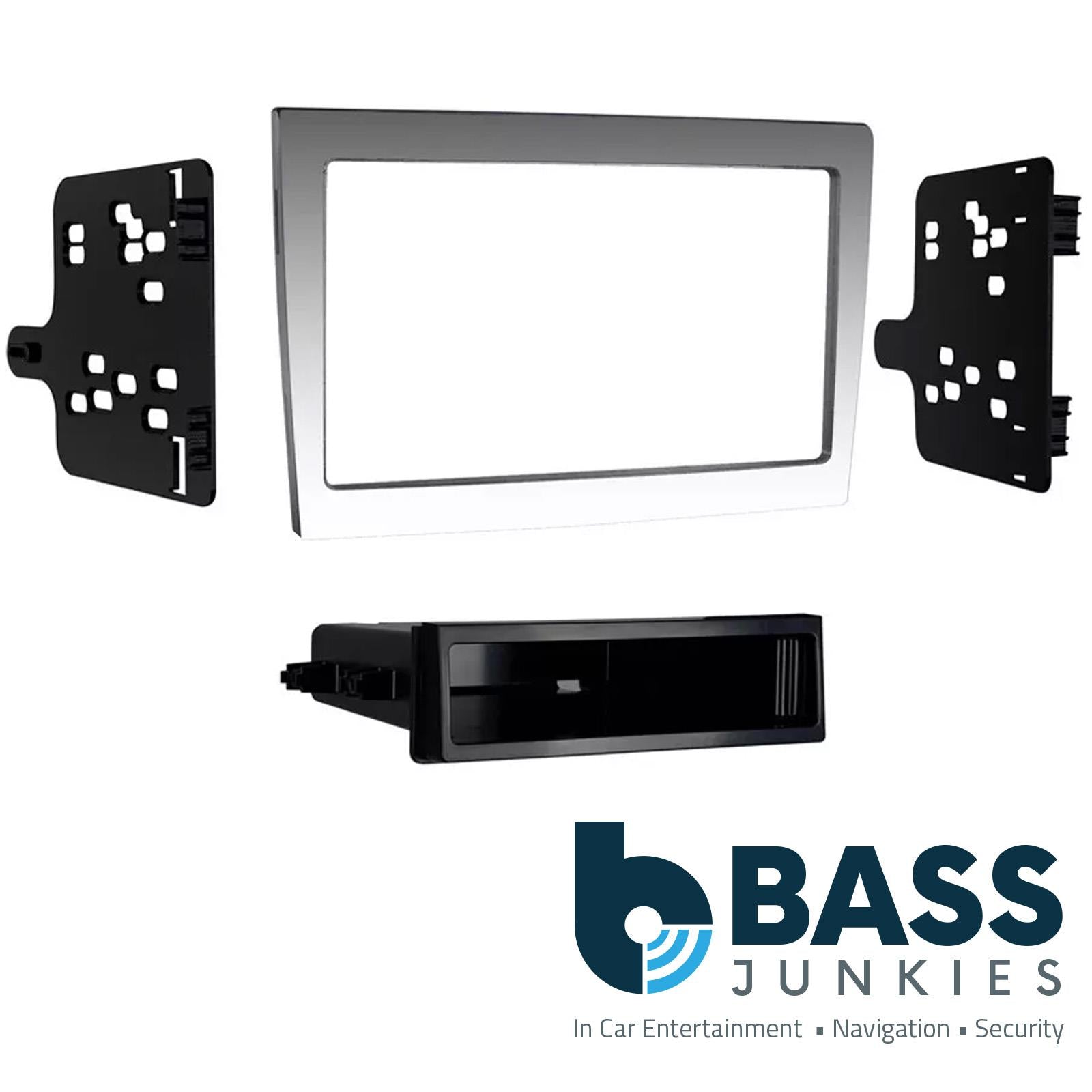 Porsche 911 (997) 2009 - 2012 Single/Double DIN SILVER Car Stereo Fascia Panel