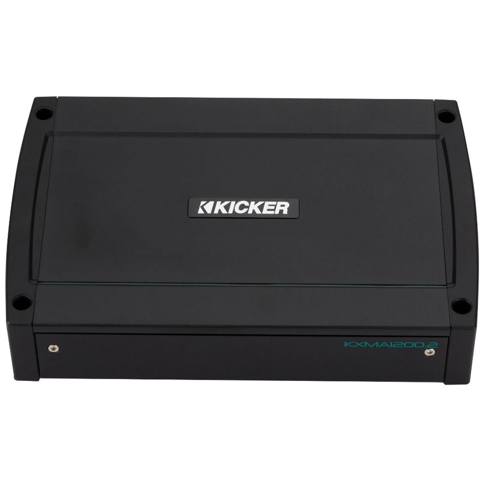 Kicker KA48KXMA12002 - 1200W 2-Channel Class D Marine Amp Amplifier