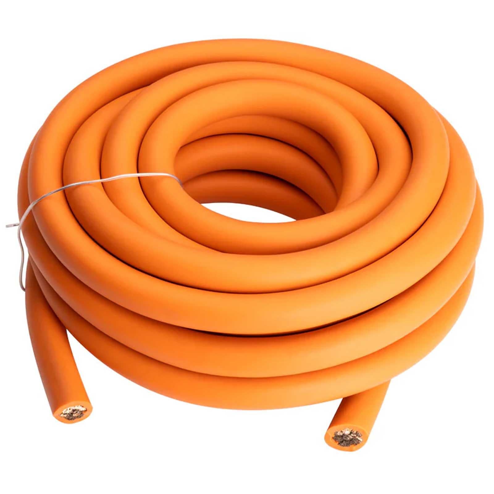 Kicker 50PWOR020 - 1/0 AWG OFC Power Wire Orange 20ft Car Audio Cable