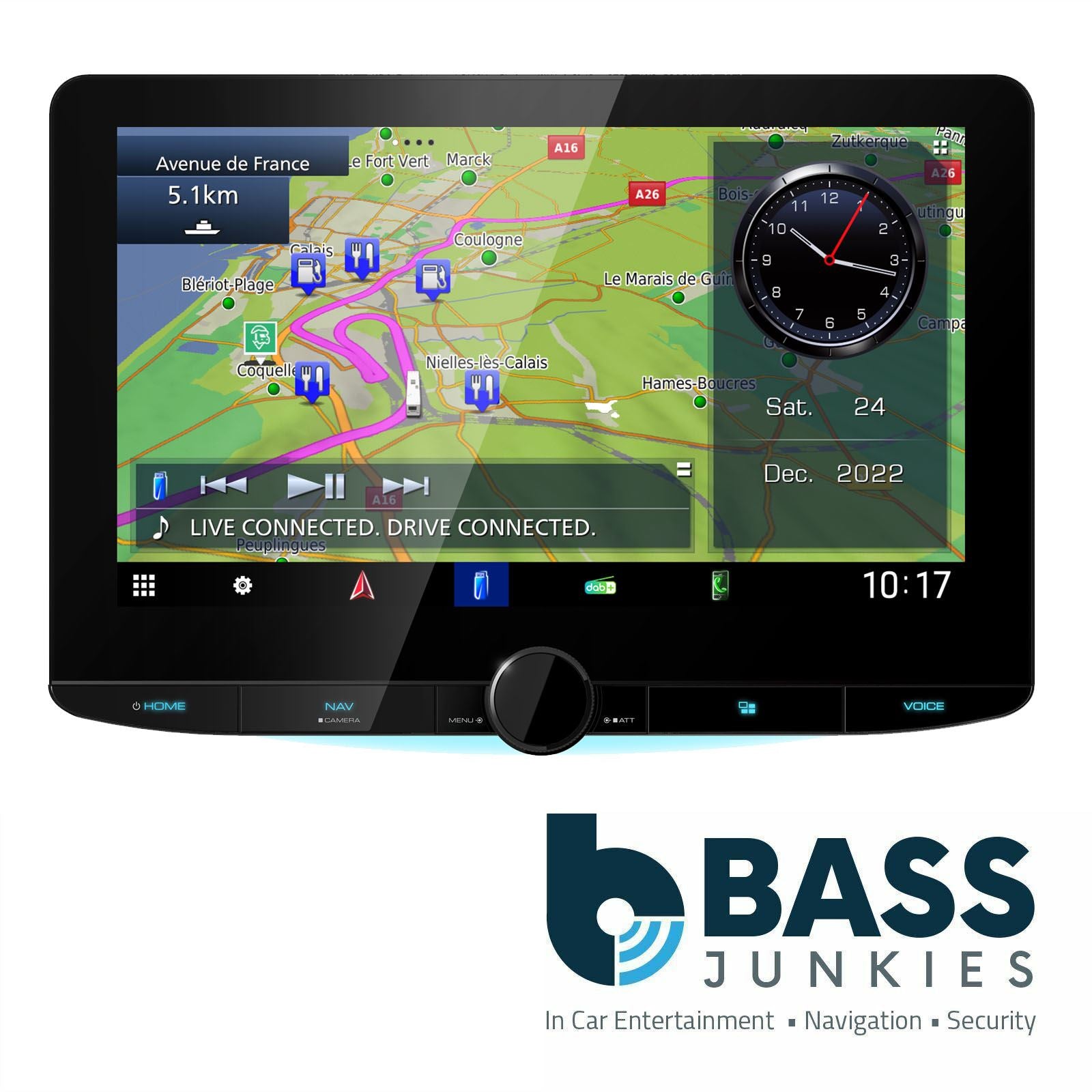 Kenwood DNR-992RVS Car 10.1 inch Navigation HD DAB+ USB Carplay Android Receiver
