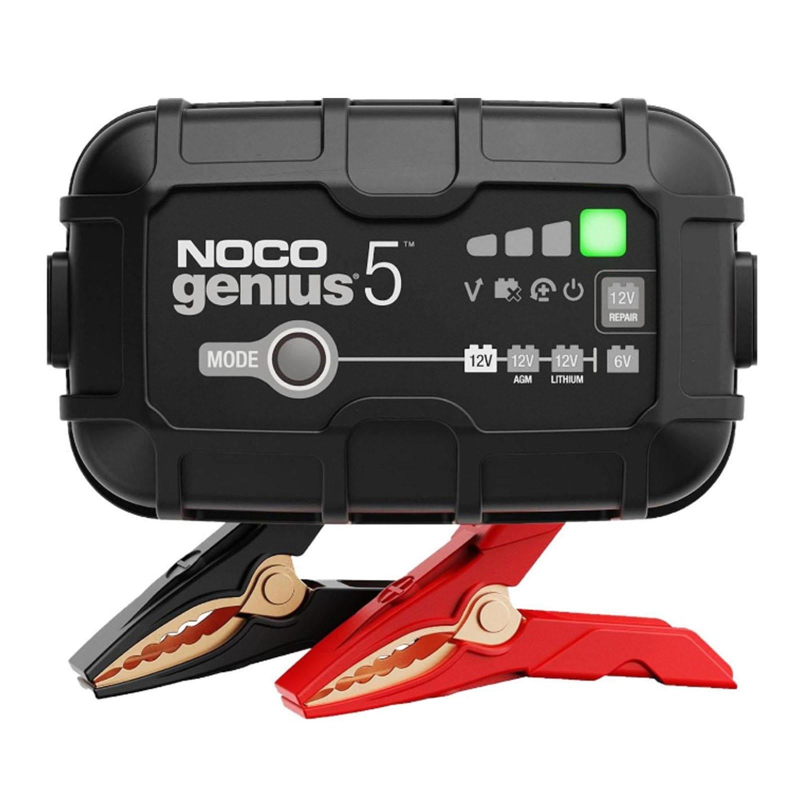 NOCO GENIUS5UK - 5A Smart Battery Charger 6V 12V Lithium AGM EFB Gel