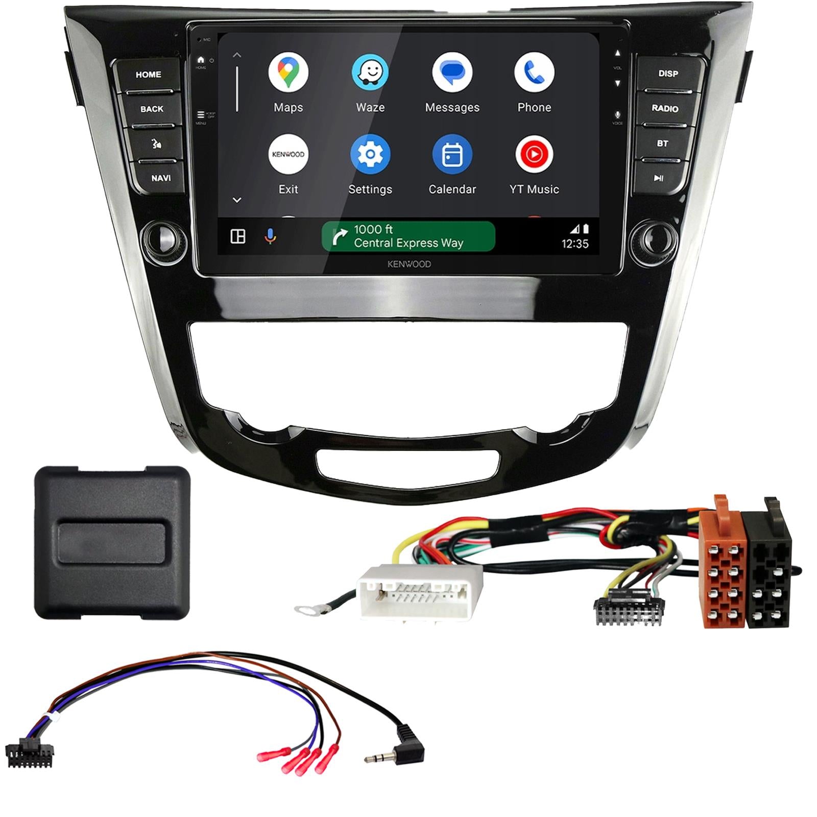 Kenwood 9" CarPlay Android Car Stereo Kit For Nissan X-Trail Auto AC Black 16 On