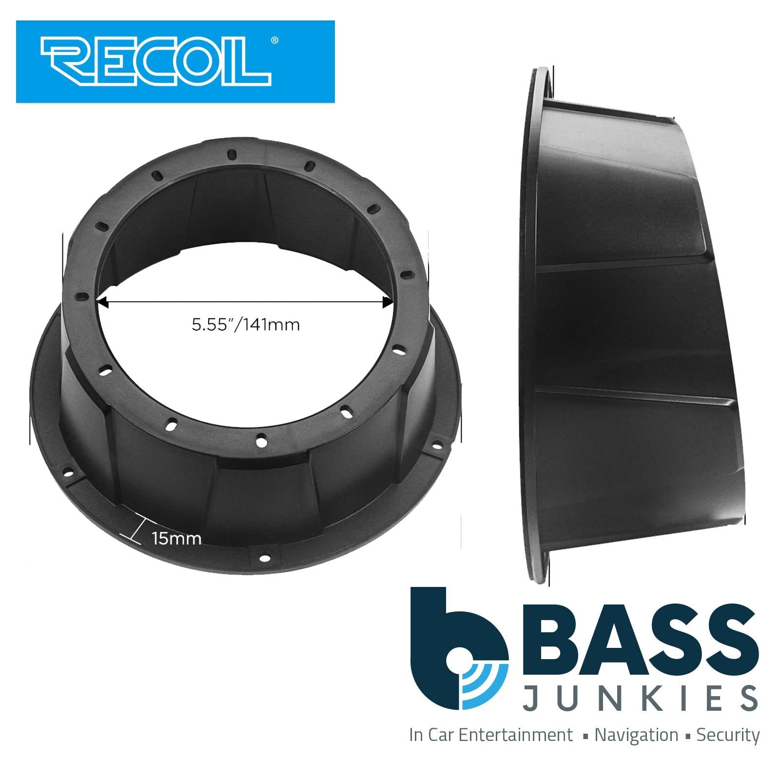 Recoil USP65-B - 6.5" 17cm Black Surface Mount Van Truck Boat Car Speaker Pods