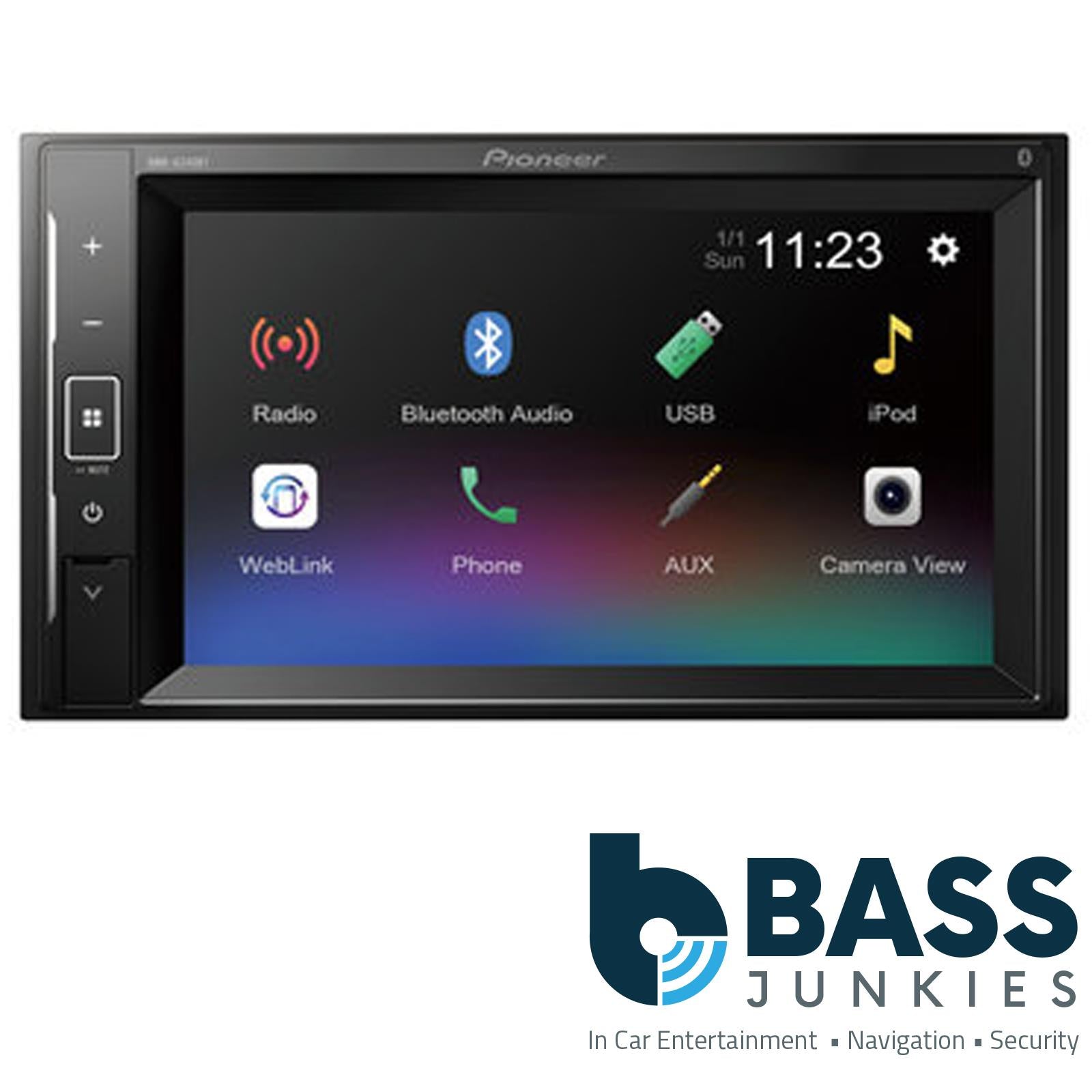 Pioneer DMH-A240BT 6.2" Touchscreen 2-DIN Bluetooth Stereo USB Aux iPod iPhone