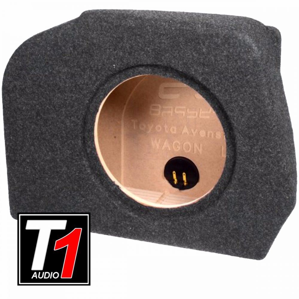 T1 Audio - Toyota Avensis Wagon 2009 Onwards Left Arch Custom Fit 10" Car Sub Subwoofer Bass Box