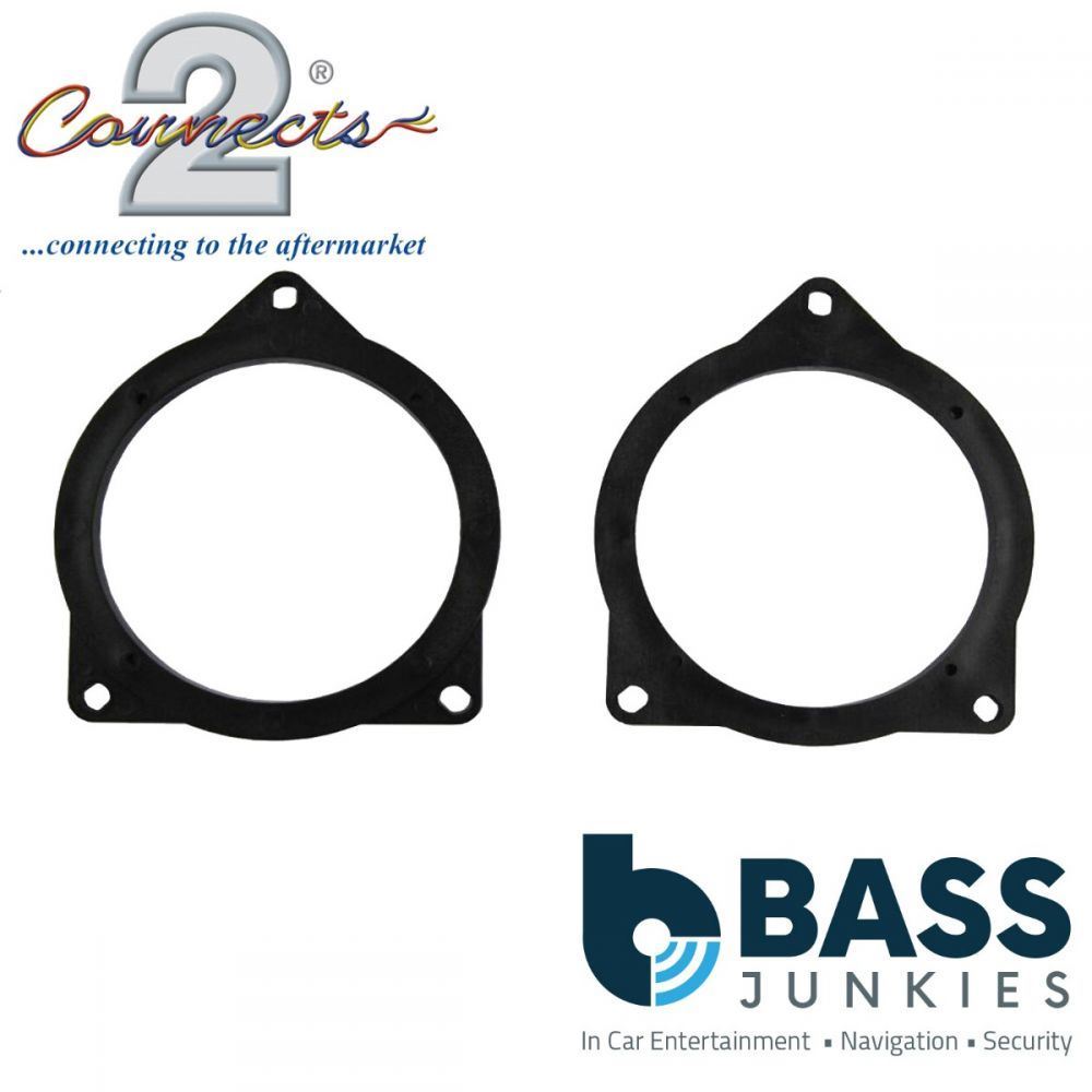 Connects2 CT25BM09 - BMW 5-Series 115mm 11.5cm 4.5" Front Door Car Speaker Adapter Brackets