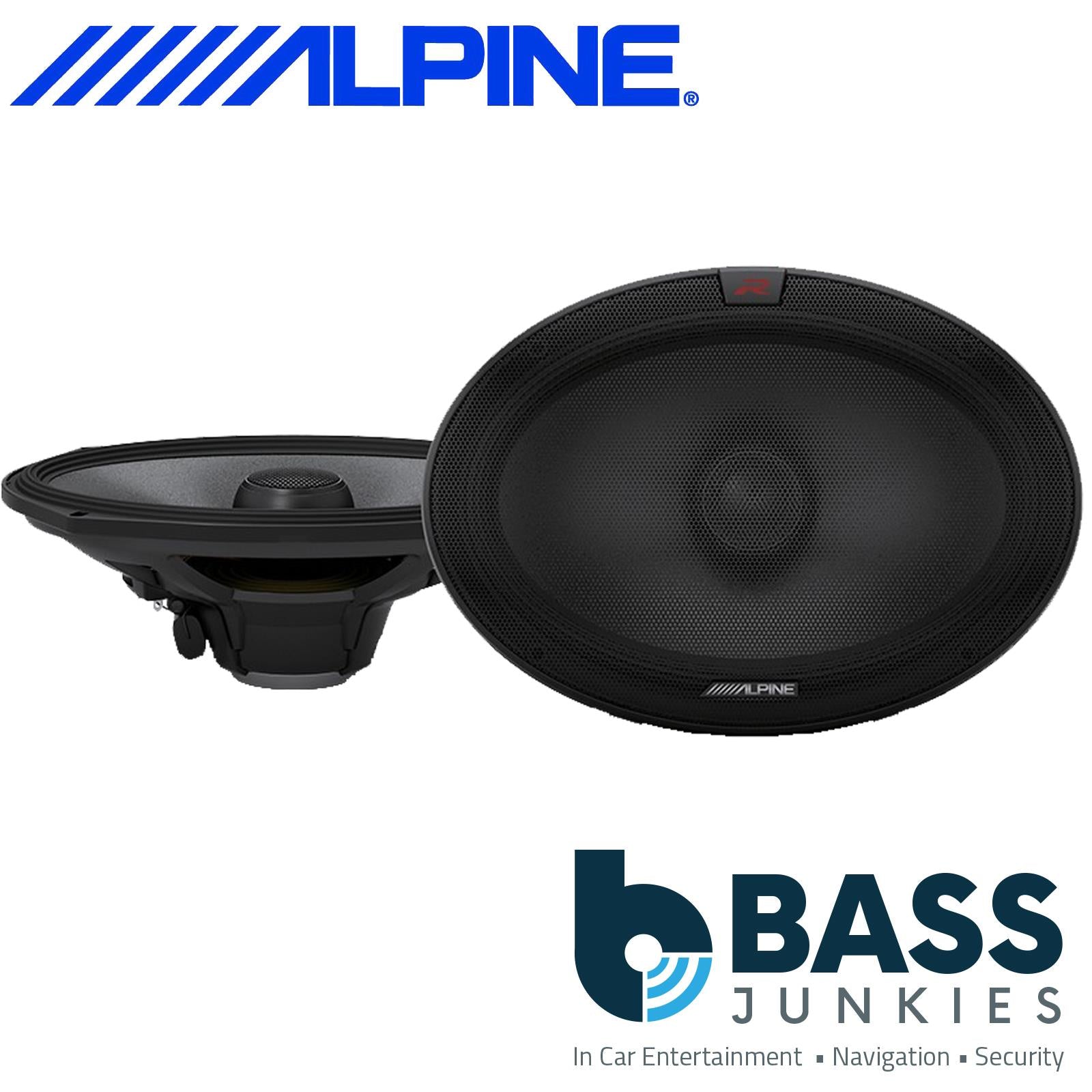 Alpine R-S69.2 - 300 Watts R Series 2 Way 6 x 9" High Clarity Car Parcel Shelf Speakers
