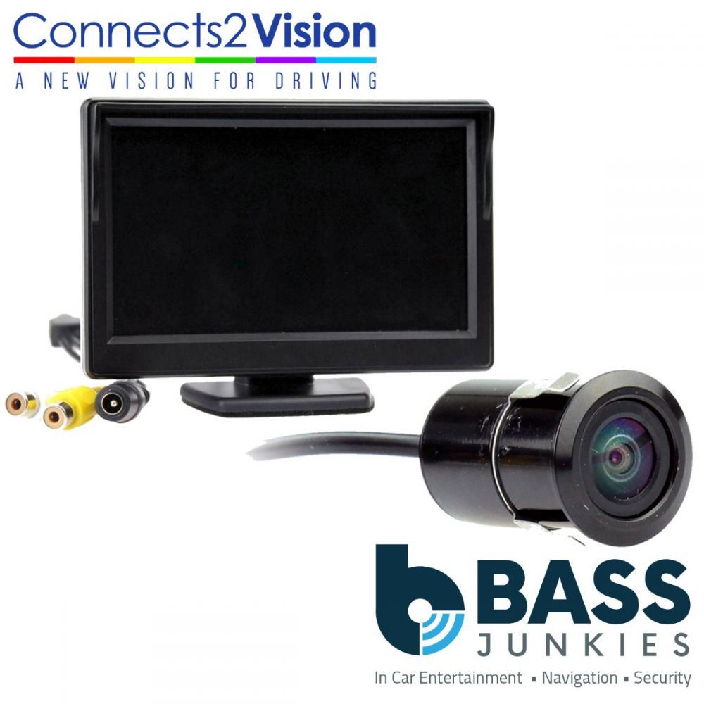 Connects2 CAM-1 Universal Car Van Colour Rear View Reversing Camera & 5" Dash Mount Screen Kit