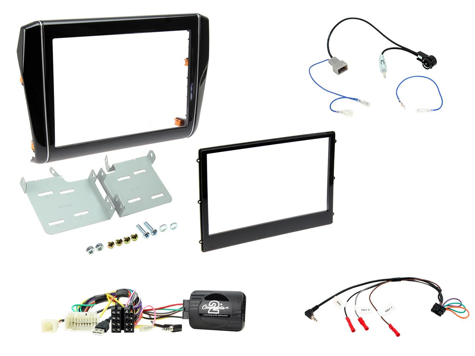Connects2 CTKSZ10 - Suzuki Swift 2017 Onwards Double Din Fascia Installation Kit