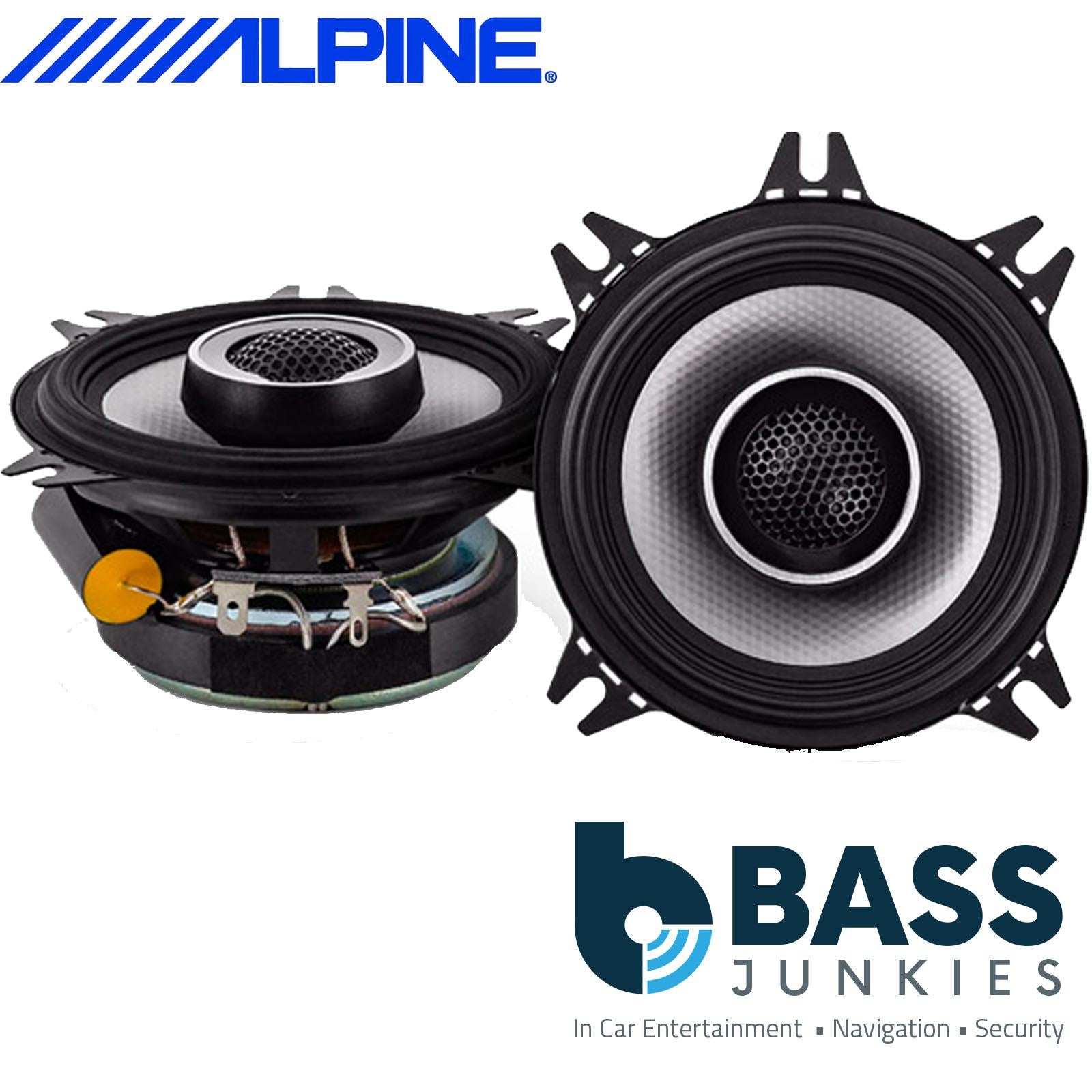 Alpine S-S40 100mm/10cm/4" inch 280 Watts 2-Way Coaxial Car Door Speakers (Per Pair Max Power 280 Watts | RMS Power 90 Watts) Each Speaker Power Max 140Watts | RMS Power 45 Watts