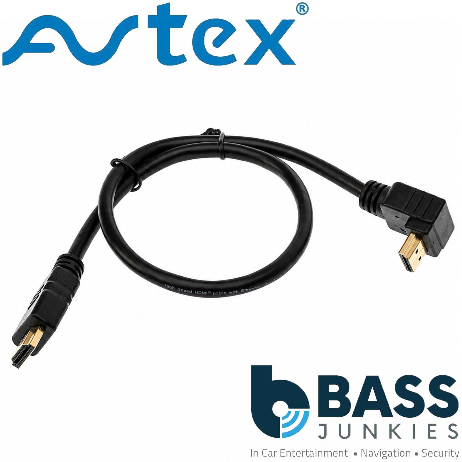Avtex M05HDL-01 Right Angle HDMI Cable 0.5m Gold Plated HDMI 1.4 Lead
