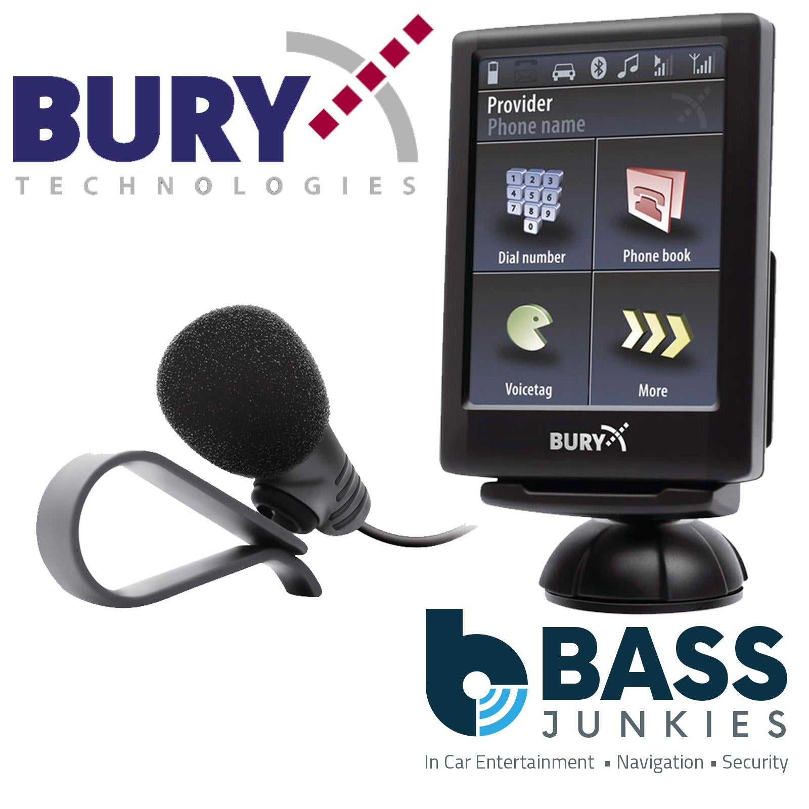 Bury CC 9056 Plus Bluetooth Colour Touchscreen Audio Streaming Handsfree Car Kit