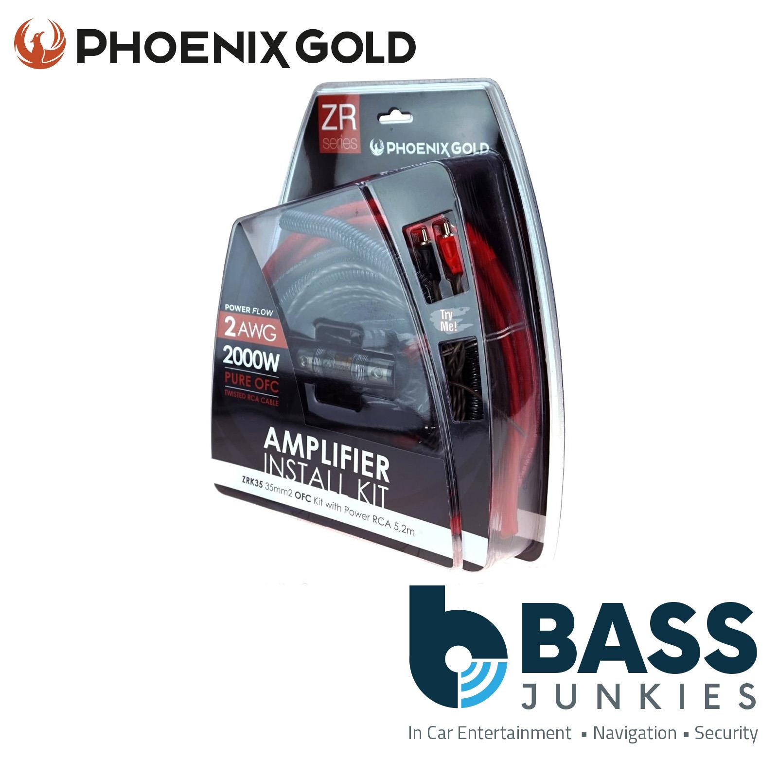 Phoenix Gold ZRK35 – 2000 Watts 2 AWG 35mm² OFC Car Amplifier RCA Wiring Kit