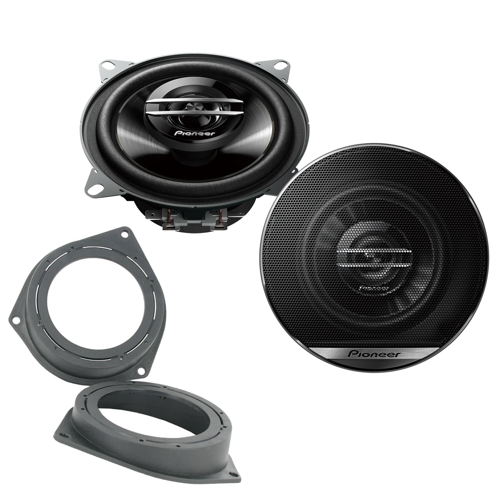 Pionner TS-G1020F 100mm/10cm/4" 2-Way Coaxial Car speakers (Per Pair Max 420|60 watts RMS) Fits Ford KA 2009-16
