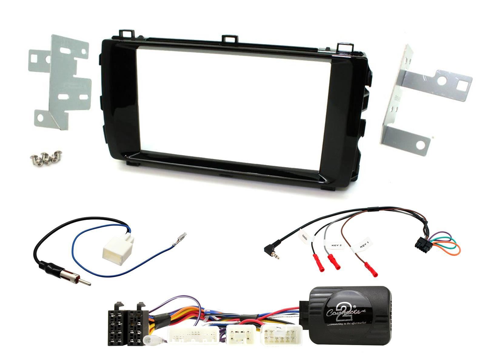 Connects2 CTKTY08 - Toyota Auris 2013 Onwards Double Din Fascia Installation Kit