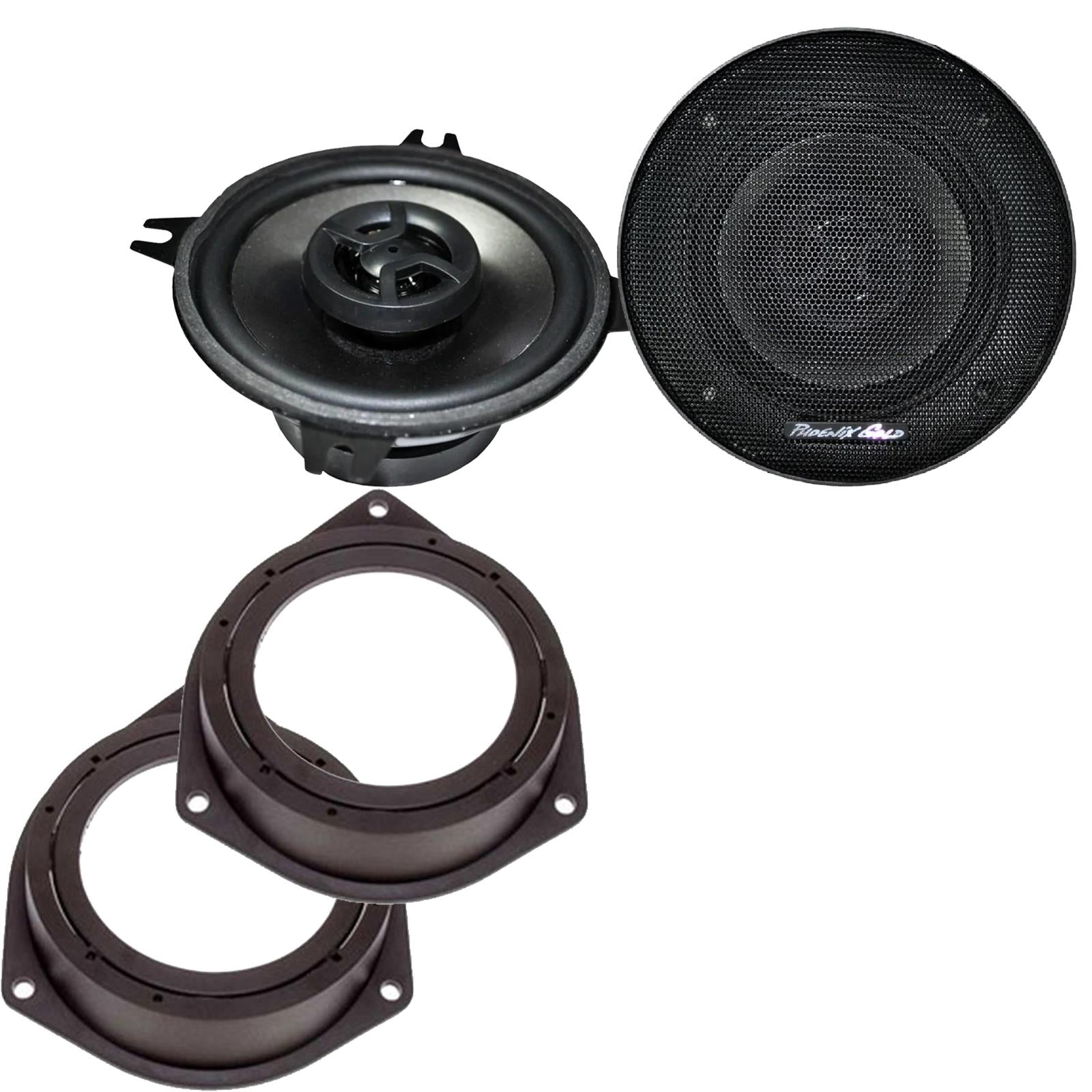 Phoenix Gold Z4CX 100mm/10cm/4" 2-Way Coaxial Car speakers (Per Pair Max 140|70 watts RMS) Fits Vauxhall Astra 2005-10 | Corsa 06-14