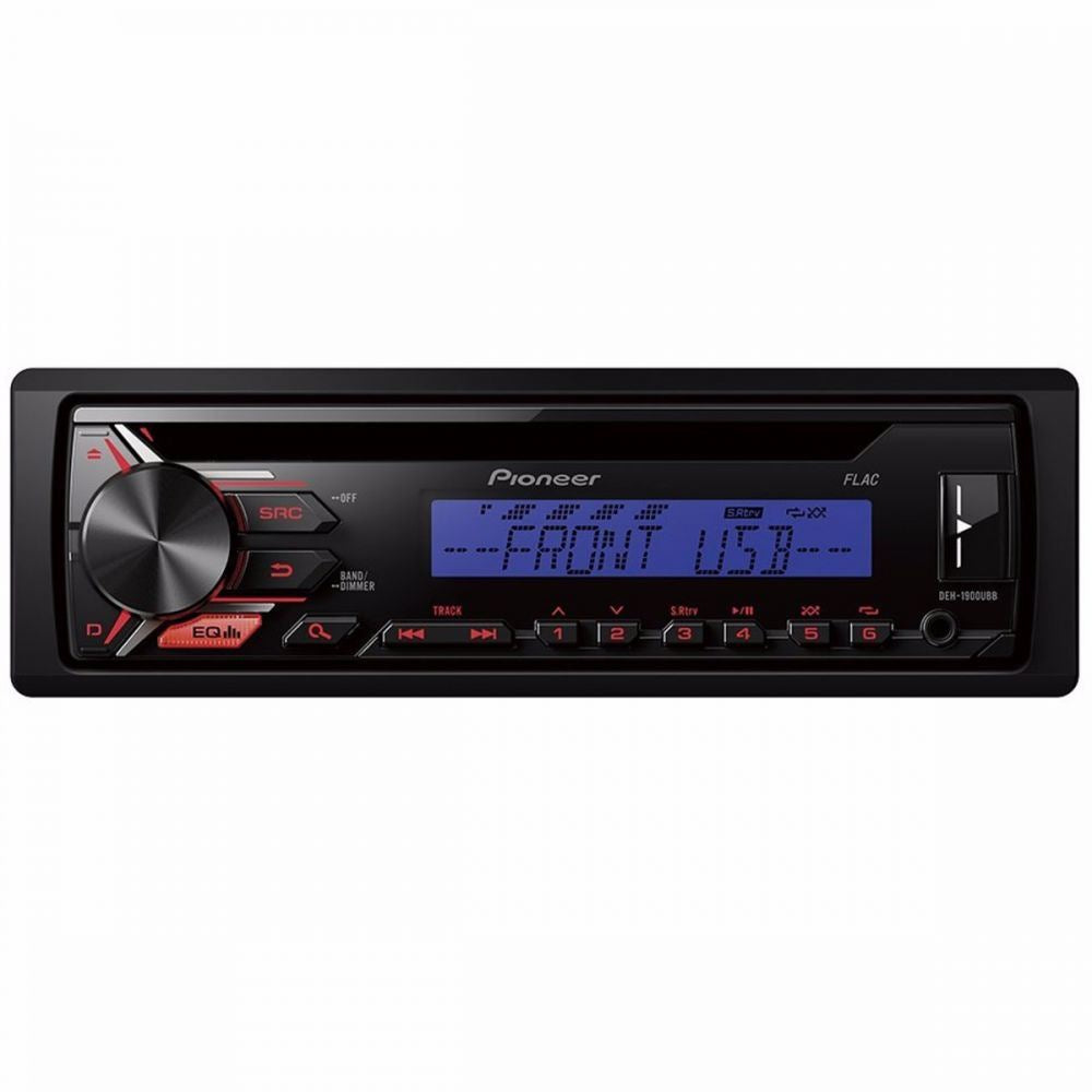 Pioneer DEH-1900UBB - Car stereo with RDS tuner, CD, USB and Aux-In.