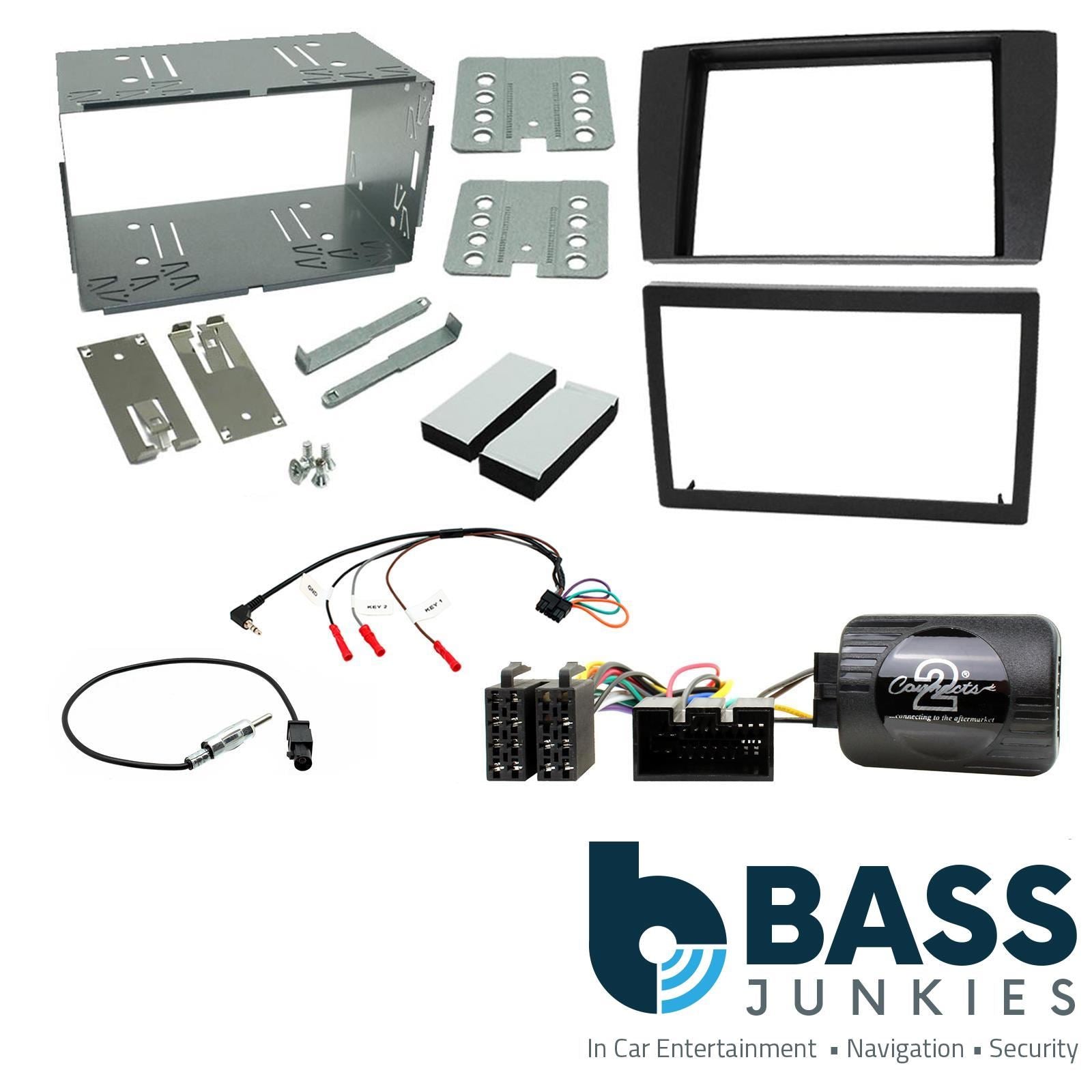 Connects2 Double Din Stereo fitting kit for Jaguar X-Type 2002-2008 | S-Type 2002-2008 Vehicle Specific Stereo Screen Steering Controls Fitting Kit