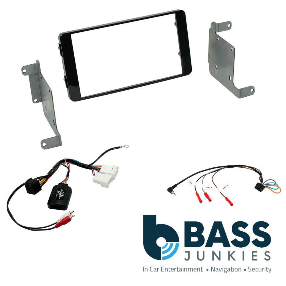 Double Din Stereo Fitting Kit + Steering Wheel Stalk Controls to fit Mitsubishi L200 2015-21 | Mitsubishi Triton 2015-21