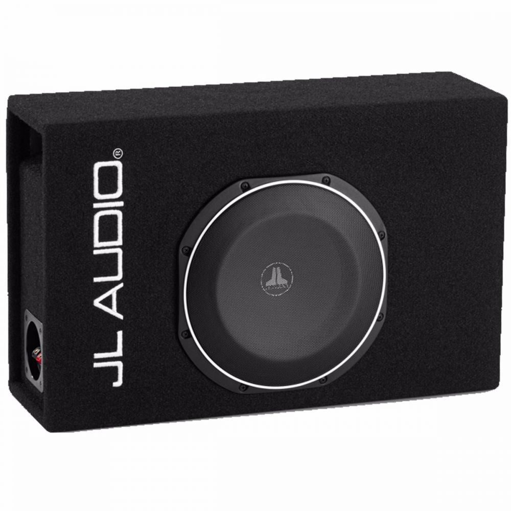 JL Audio CP110LG-TW1-2 – 10″ TW1 Subwoofer (300W, 2Ω) in Ported Enclosure, Black Carpet