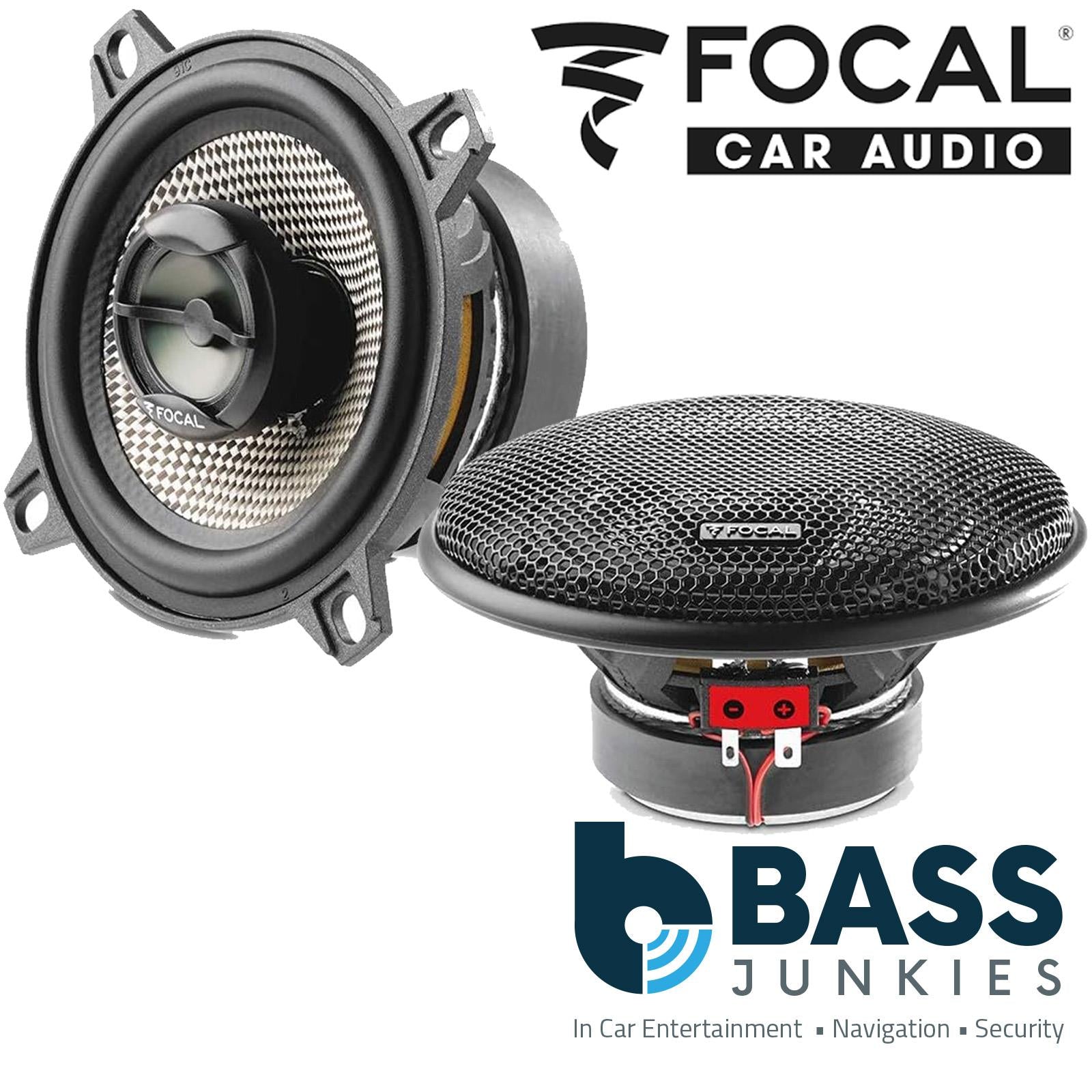 Focal 100AC - ACCESS Series 4" 10cm 80 Watts 2 Way Coaxial Door Shelf Car Speakers Pair