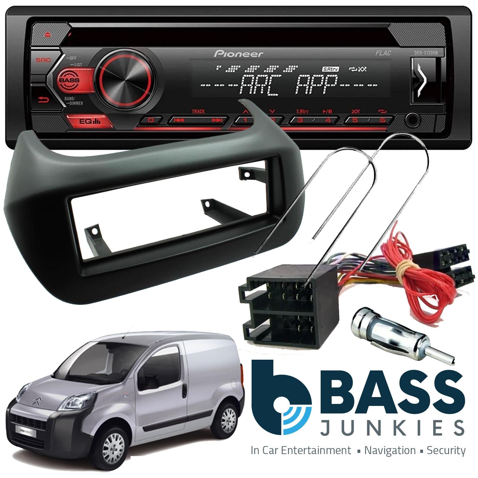 Connects2 CT24CT12 - Citroen Nemo 2008-2017 Pioneer CD MP3 USB Car Stereo Radio & Full Fitting Kit