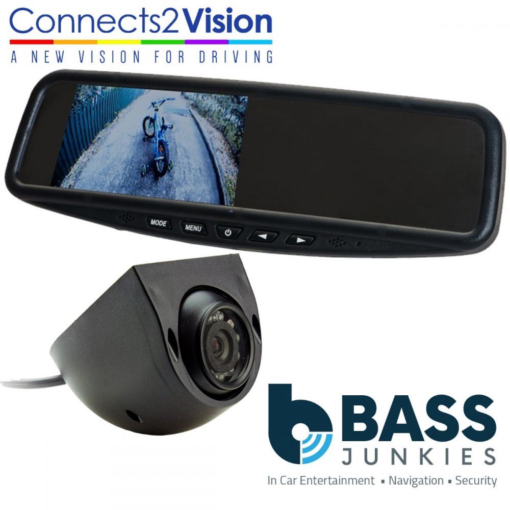 Connects2 CAM-32 Universal Car Van Rear View Reversing Camera & 4.3" Mirror Mount Screen