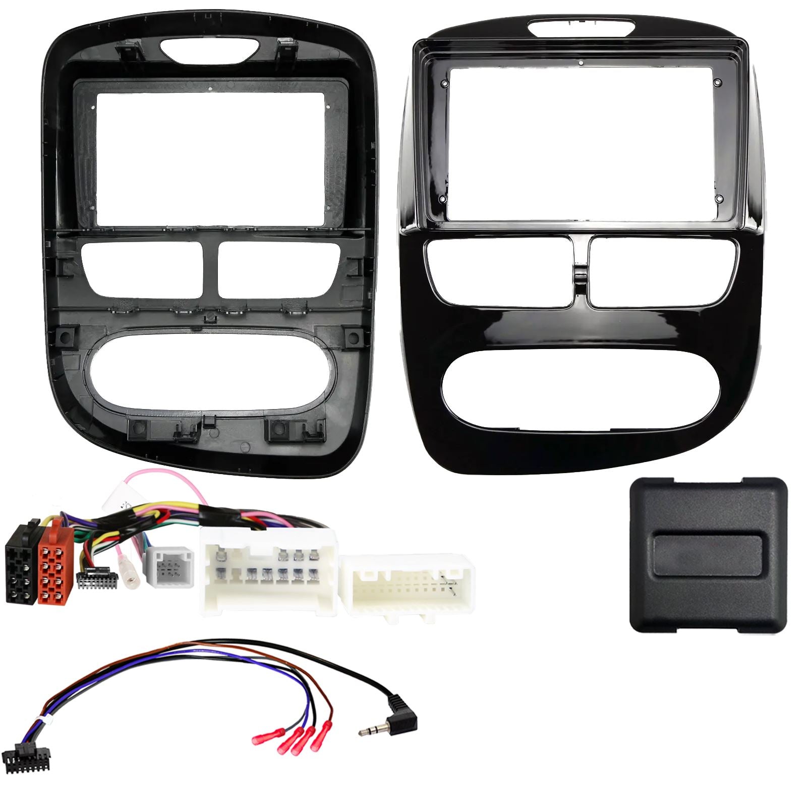 For Renault Clio Black 12 - 2016 Fascia Panel Interface for 9" Android Car Radio
