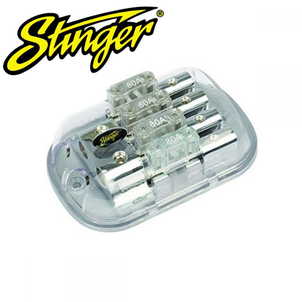 Stinger SPD5625 Shoc-Krome MAXI 4-Position Fused Distribution Block