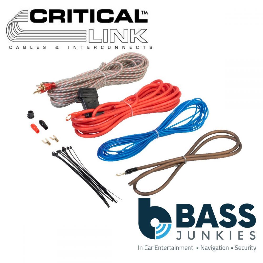 Vibe Critical Link CL10AWK-V7 - 1000 Watts 10 AWG Advanced Car Amp Amplifier Wiring Kit